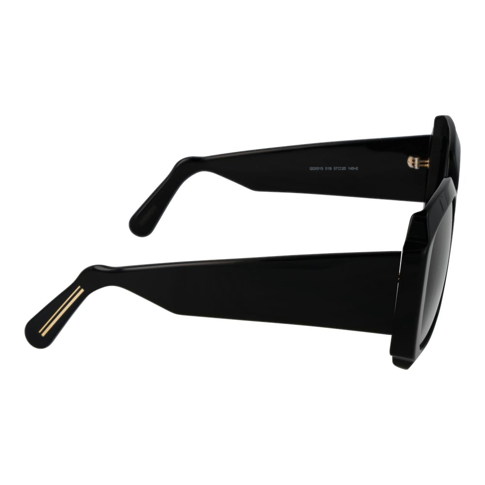 GCDS Schwarze Sonnenbrille aus Acetat
