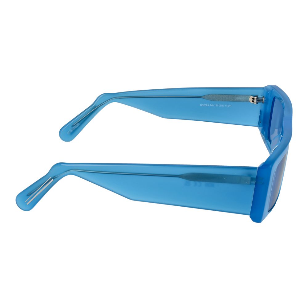 GCDS Blaue Sonnenbrille aus Kunststoff