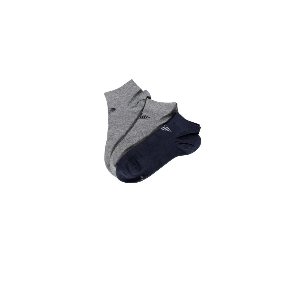 Emporio Armani Underwear Blaue Baumwollsocke