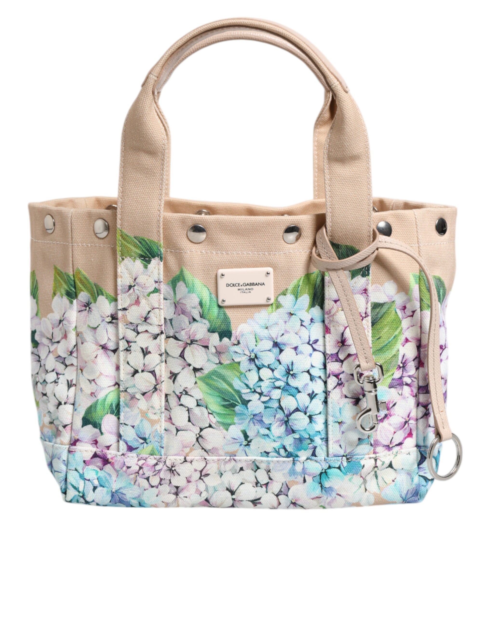 Dolce & Gabbana Multicolor Floral Canvas TANIA Top Handle Tote Borse Tasche