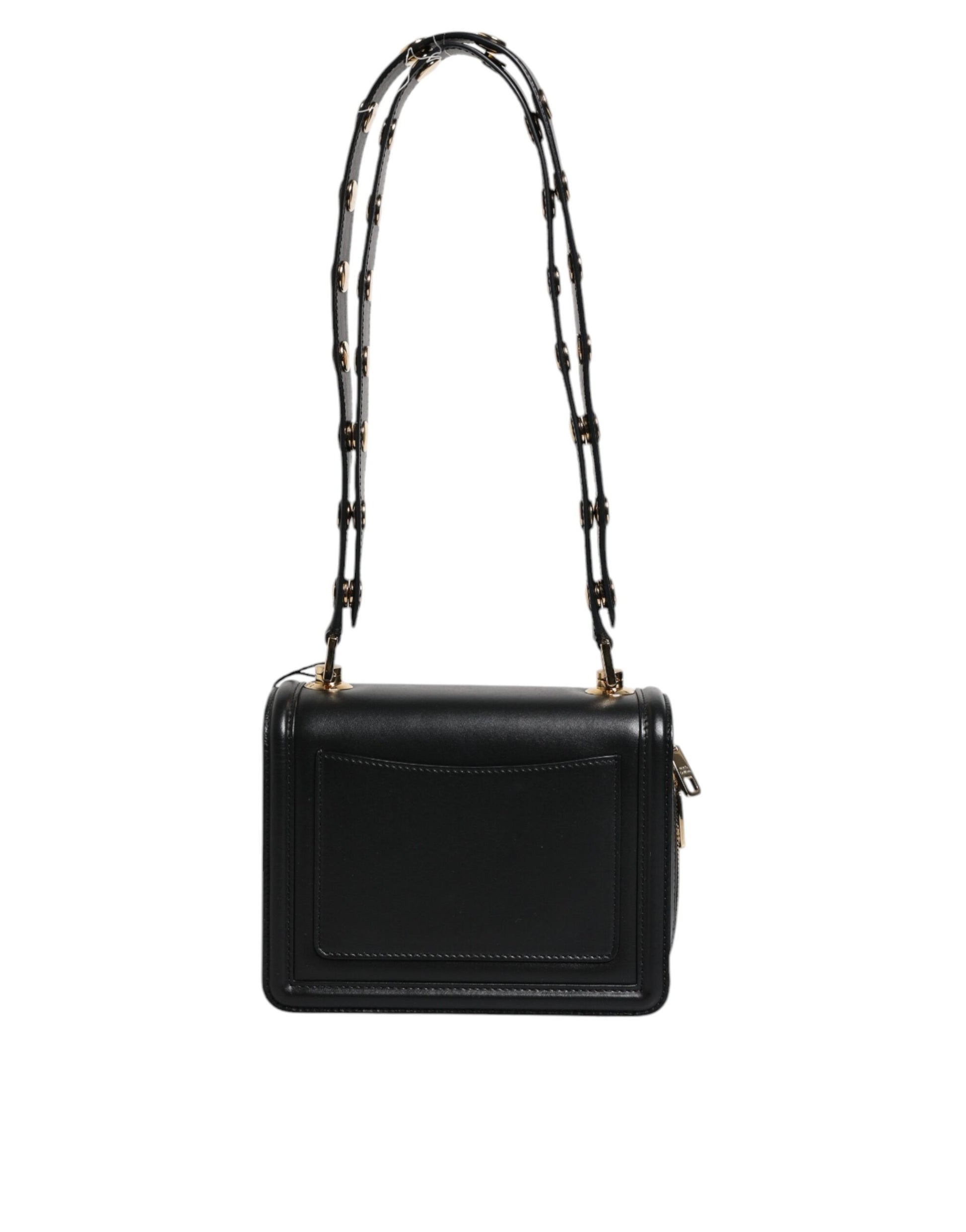 Dolce & Gabbana Schwarze Joy Therapy Lola Crossbody-Tasche aus Leder mit Nieten