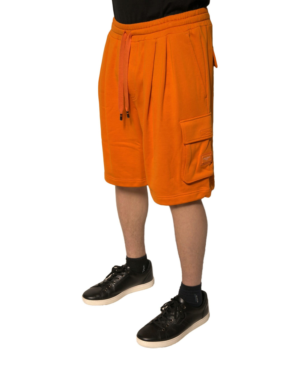 Dolce & Gabbana Orange Baumwolle Männer Casual Cargo Bermuda Shorts