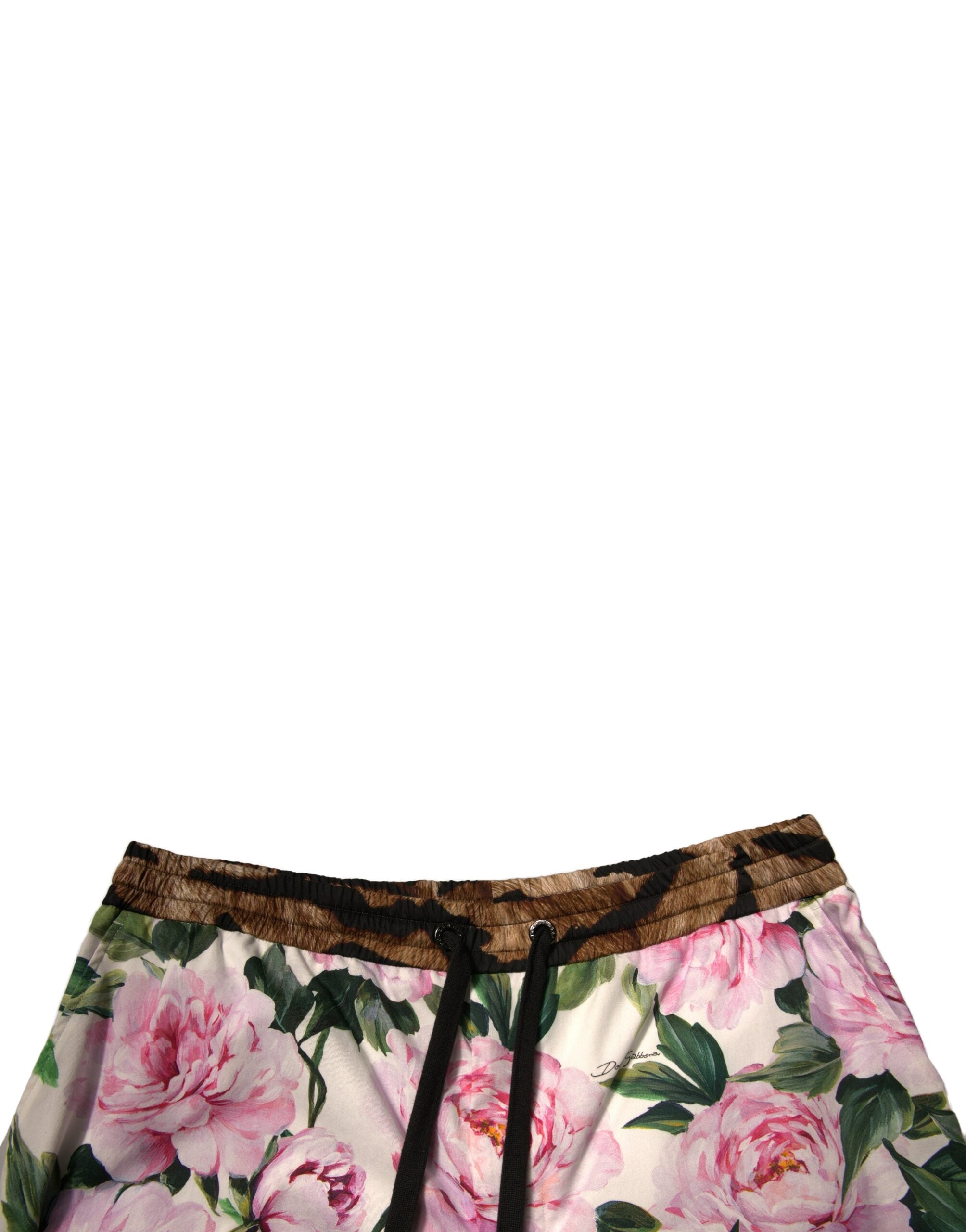 Dolce & Gabbana Multicolor Floral Baumwolle Männer Bermuda Shorts