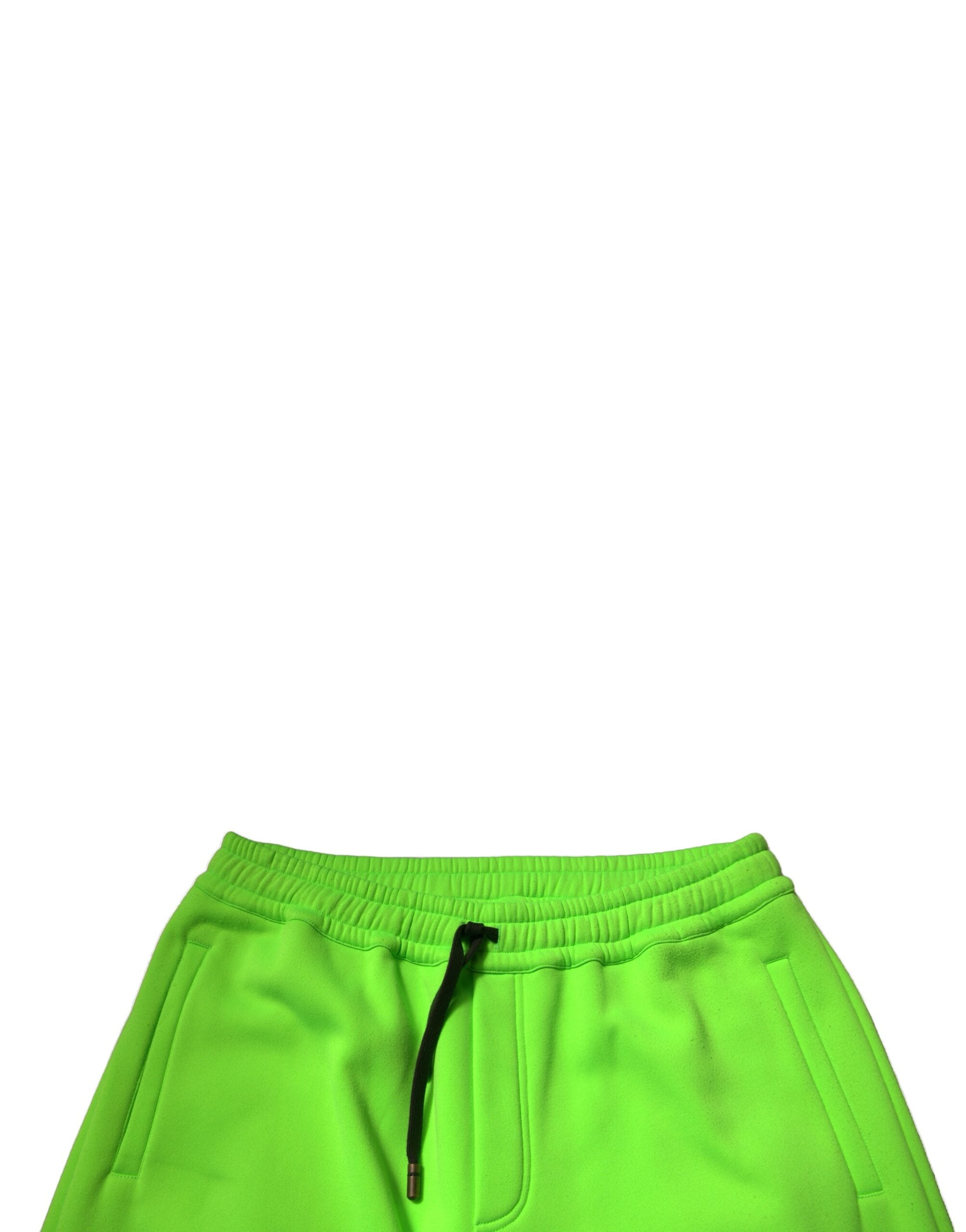 Dolce & Gabbana Grüne Cargo-Bermudashorts mit Patchwork