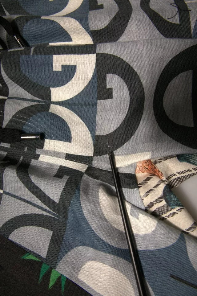 Dolce & Gabbana Bermudashorts aus Leinen mit buntem Patchwork