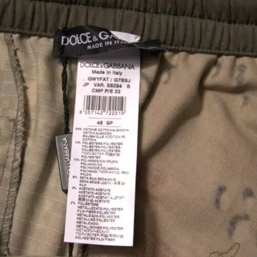 Dolce & Gabbana Multicolor Patchwork-Baumwoll-Jogger-Sweatpants Hosen