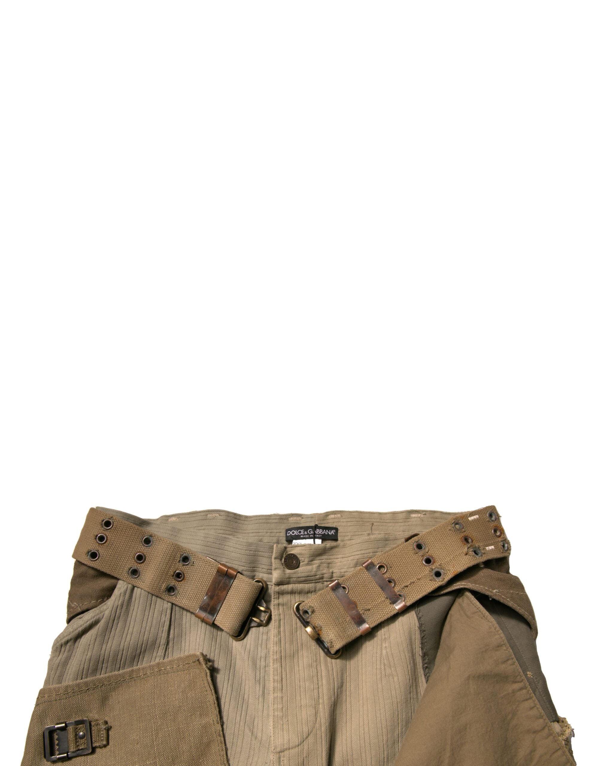 Dolce & Gabbana Multicolor Rekonstruierte Flug Cargo-Hose