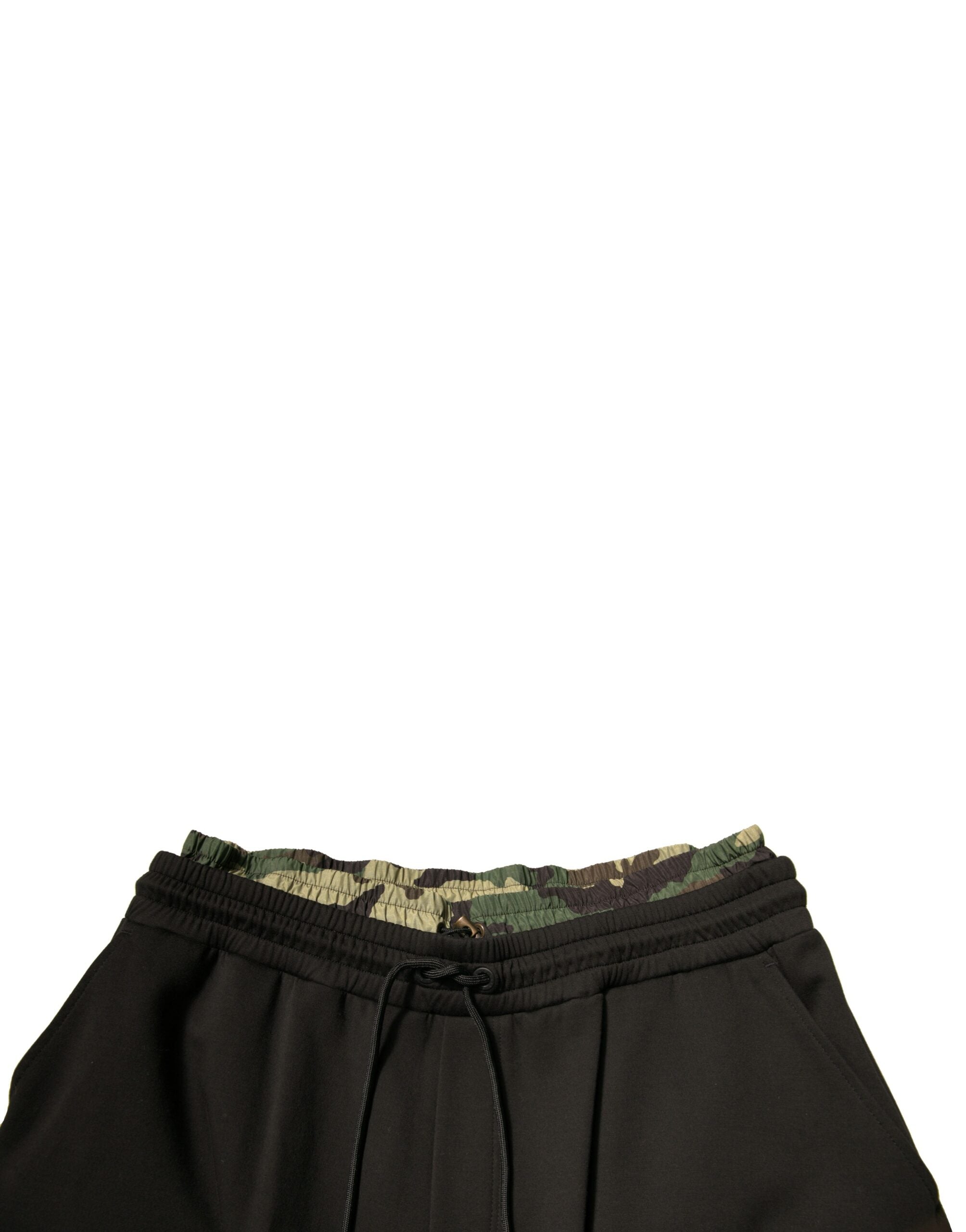 Dolce & Gabbana Schwarze Camouflage-Jogger-Cargo-Hose aus Baumwolle