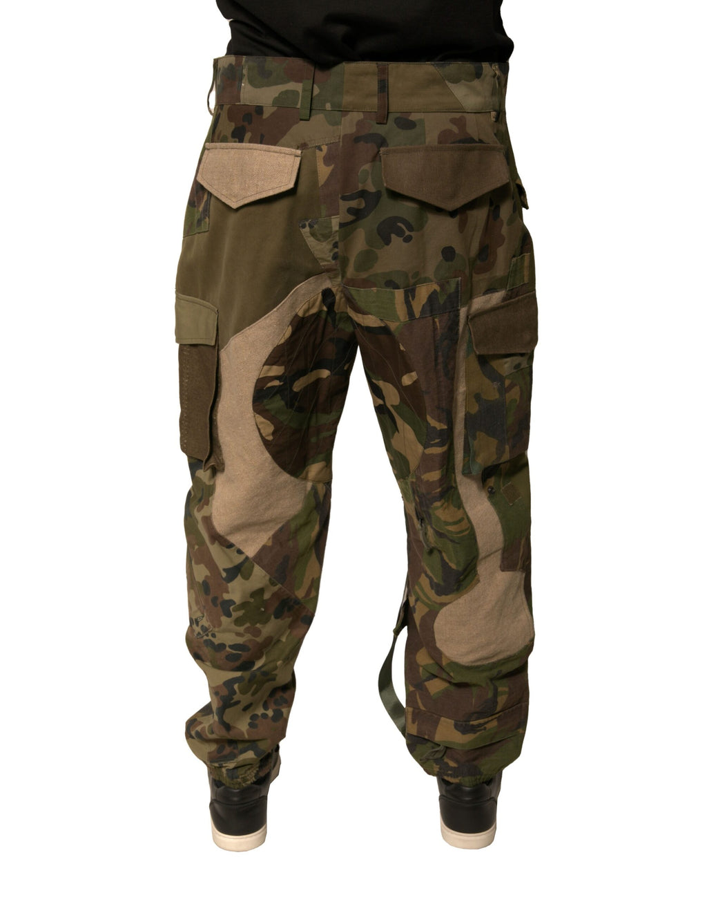 Dolce & Gabbana Mehrfarbige Patchwork-Flieger Cargo-Hose