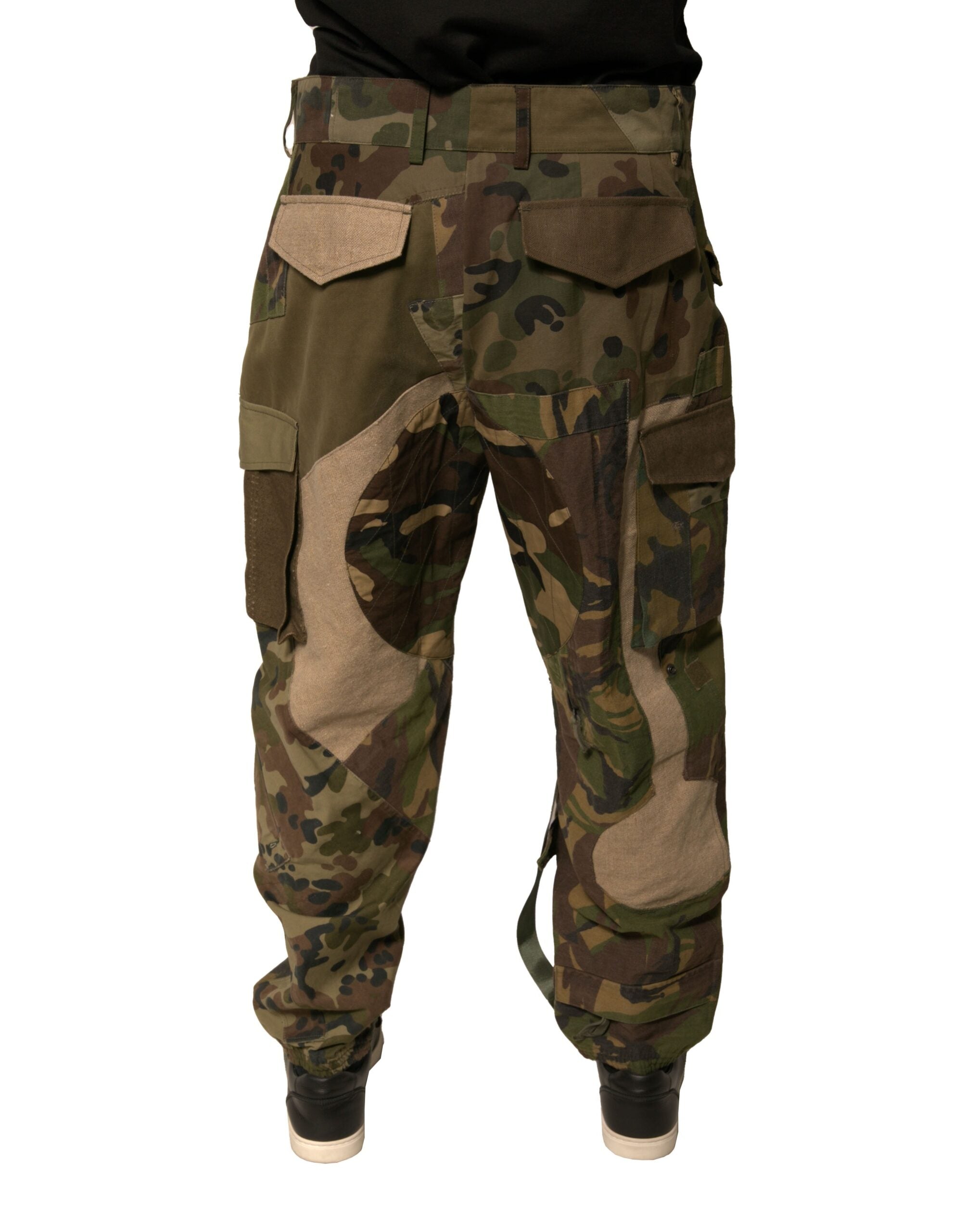 Dolce & Gabbana Mehrfarbige Patchwork-Flieger Cargo-Hose