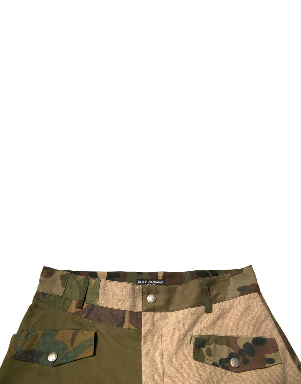 Dolce & Gabbana Mehrfarbige Patchwork-Flieger Cargo-Hose