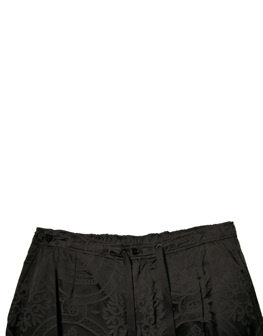 Dolce & Gabbana Schwarze Crown Nylon-Jogger-Sweatpants-Hose