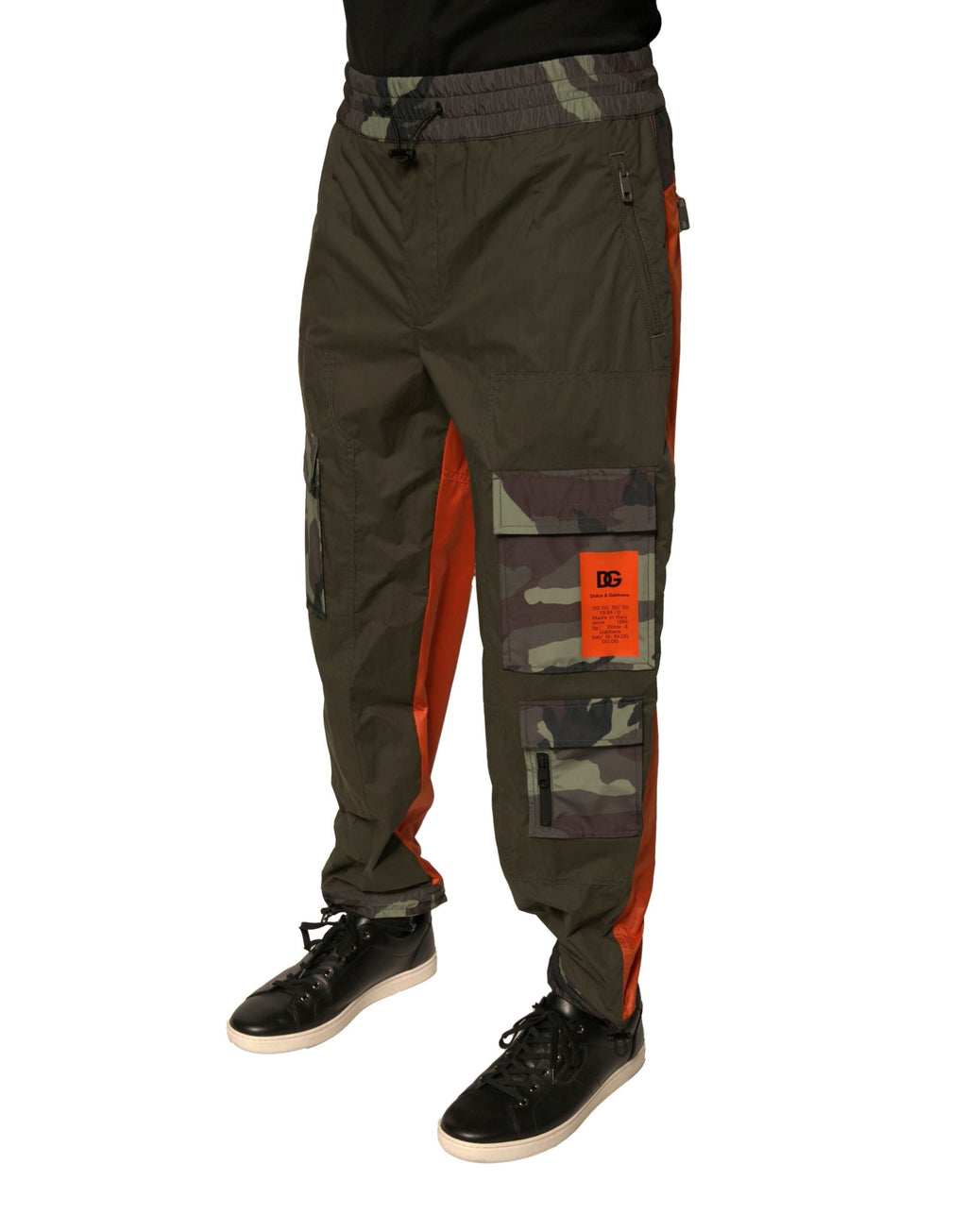 Dolce & Gabbana Mehrfarbige Camouflage-Jogger-Cargo-Hose