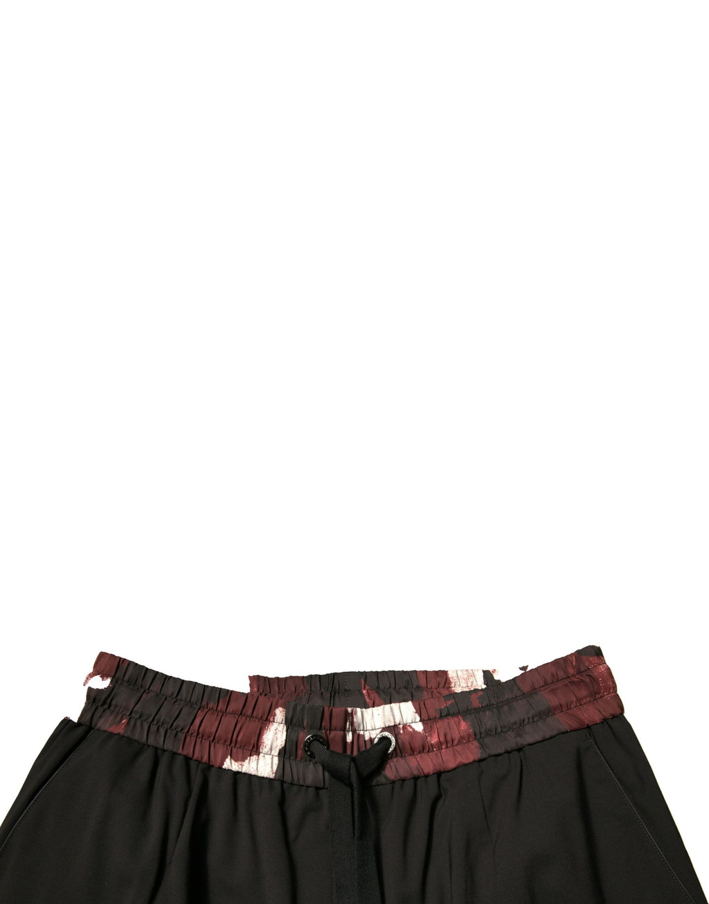 Dolce & Gabbana Schwarze Camouflage-Woll-Jogger-Sweatpants Hose