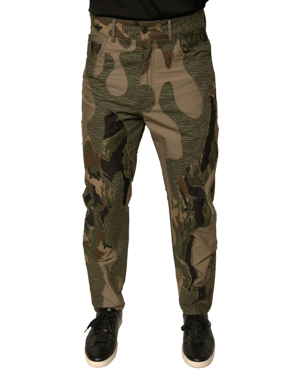 Dolce & Gabbana Multicolor Camouflage Baumwollhose