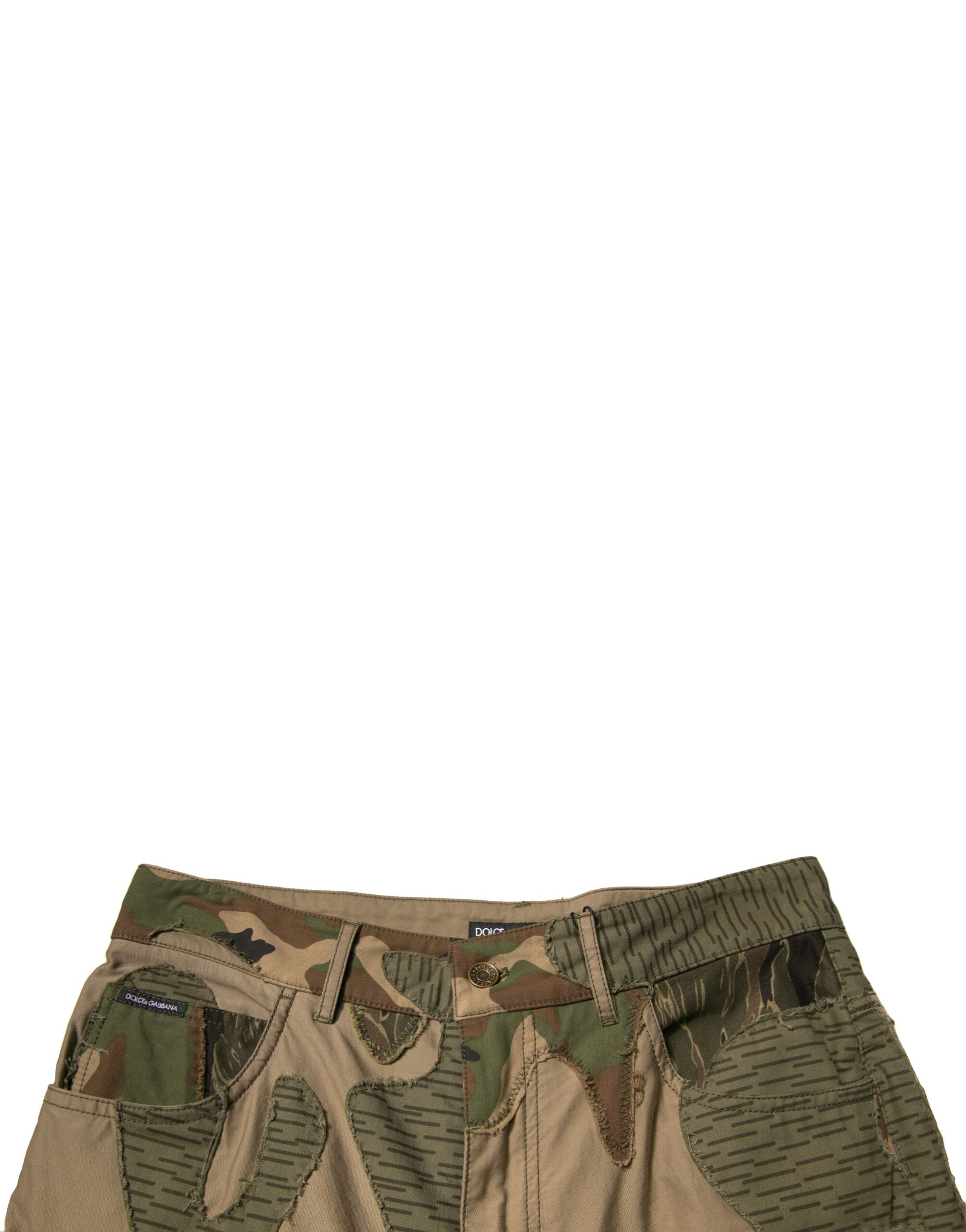 Dolce & Gabbana Multicolor Camouflage Baumwollhose