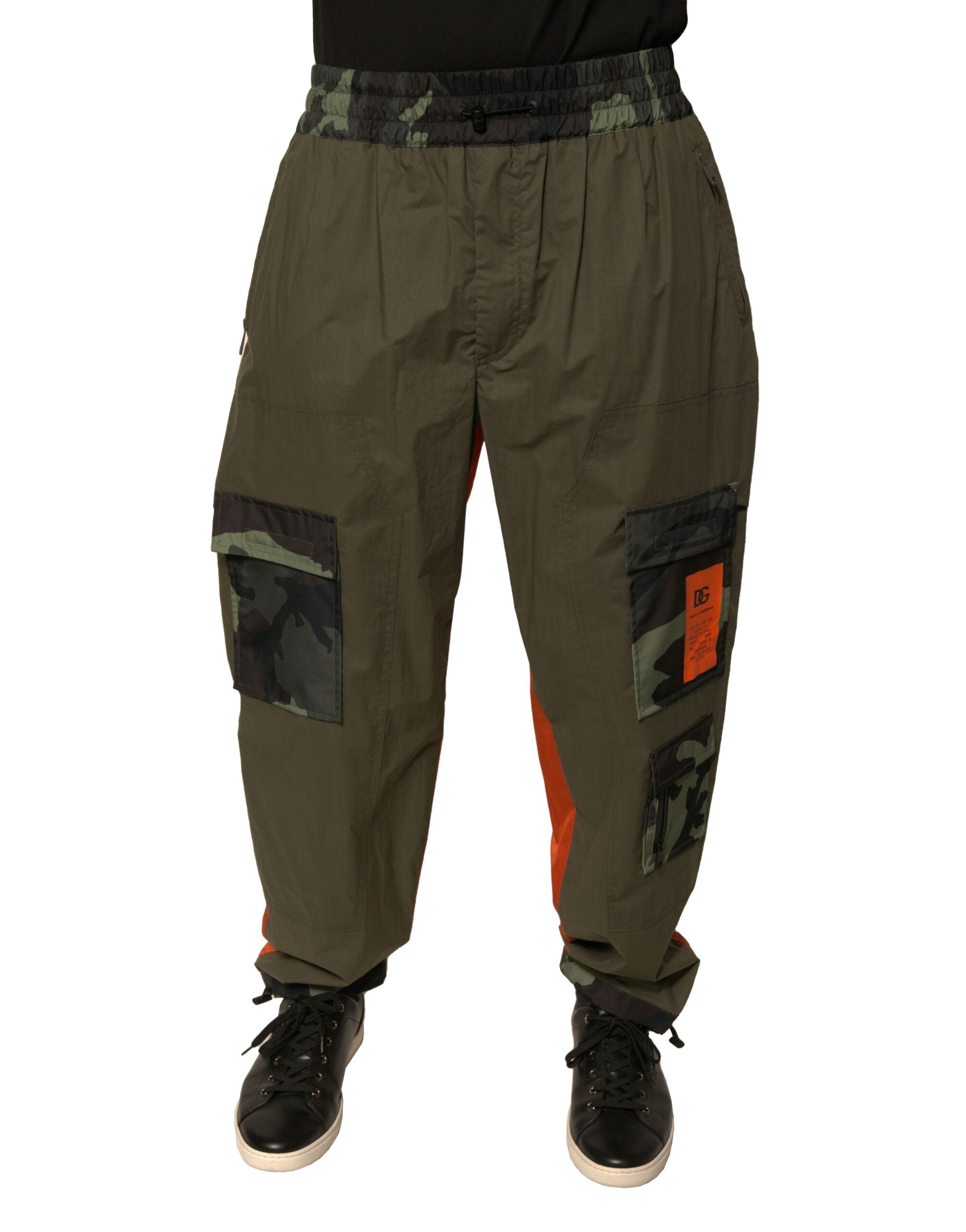 Dolce & Gabbana Mehrfarbige Camouflage-Jogger-Cargo-Hose
