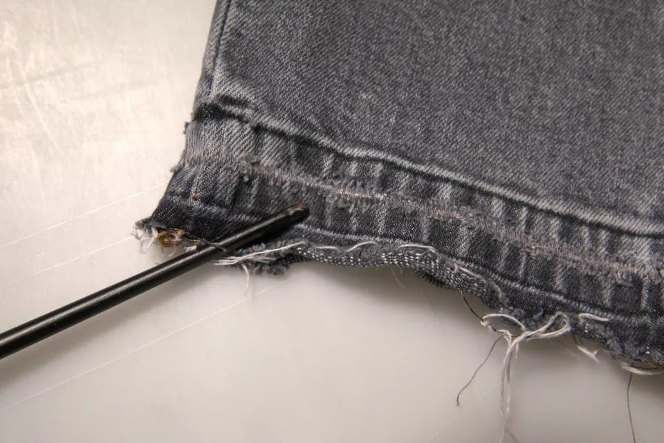 Dolce & Gabbana Graue Logo-Baumwoll-Stretch-Denim-Jeans