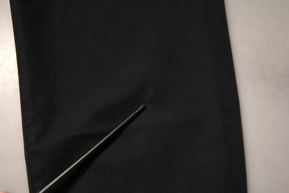 Dolce & Gabbana Schwarze Logo-Baumwoll-Stretch-Skinny-Jeans