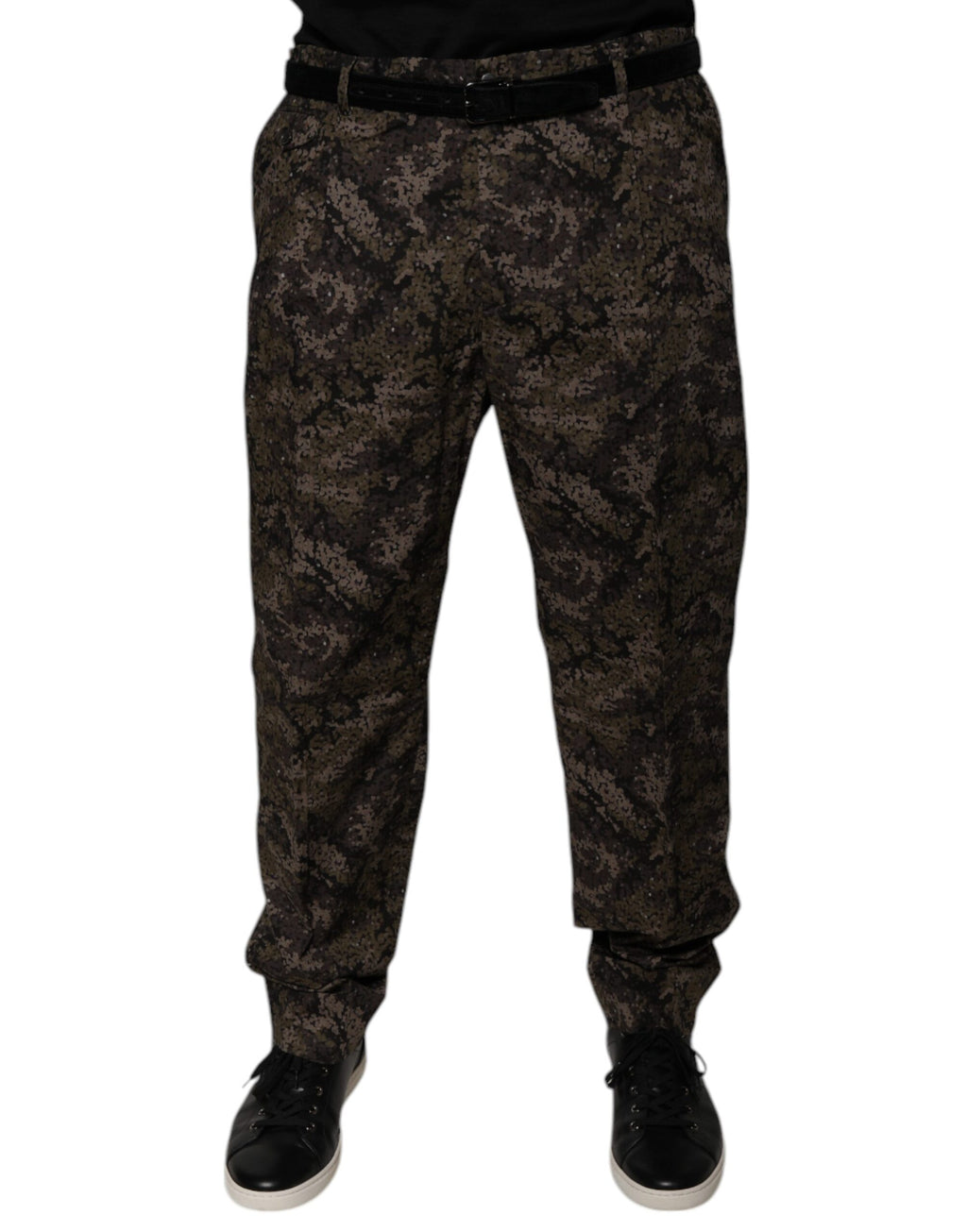 Dolce & Gabbana Multicolor Camouflage Herren Anzughose
