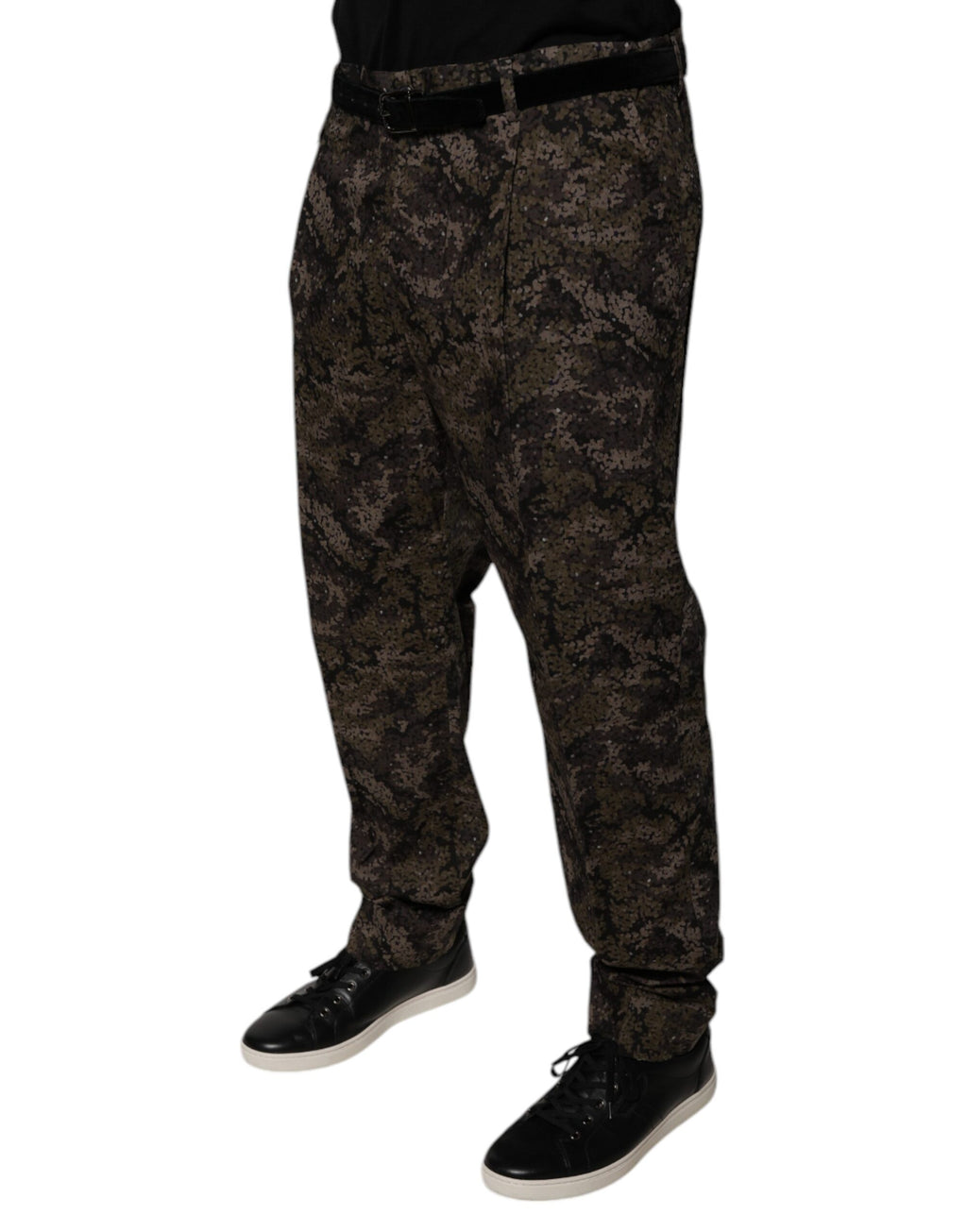 Dolce & Gabbana Multicolor Camouflage Herren Anzughose