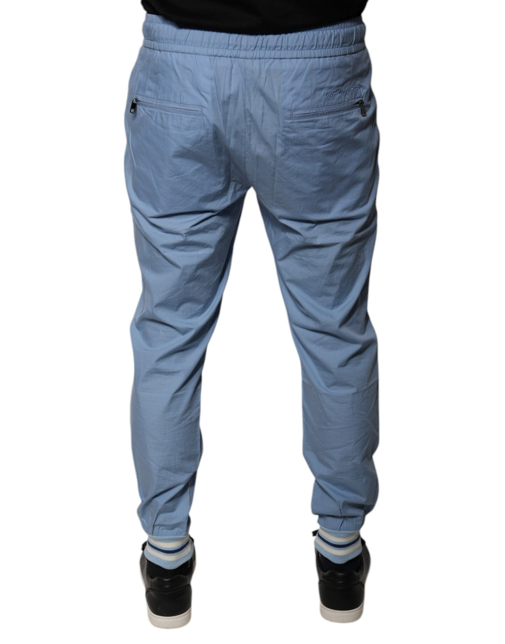 Dolce & Gabbana Blaue Baumwoll-Jogger-Sweatpants-Hose