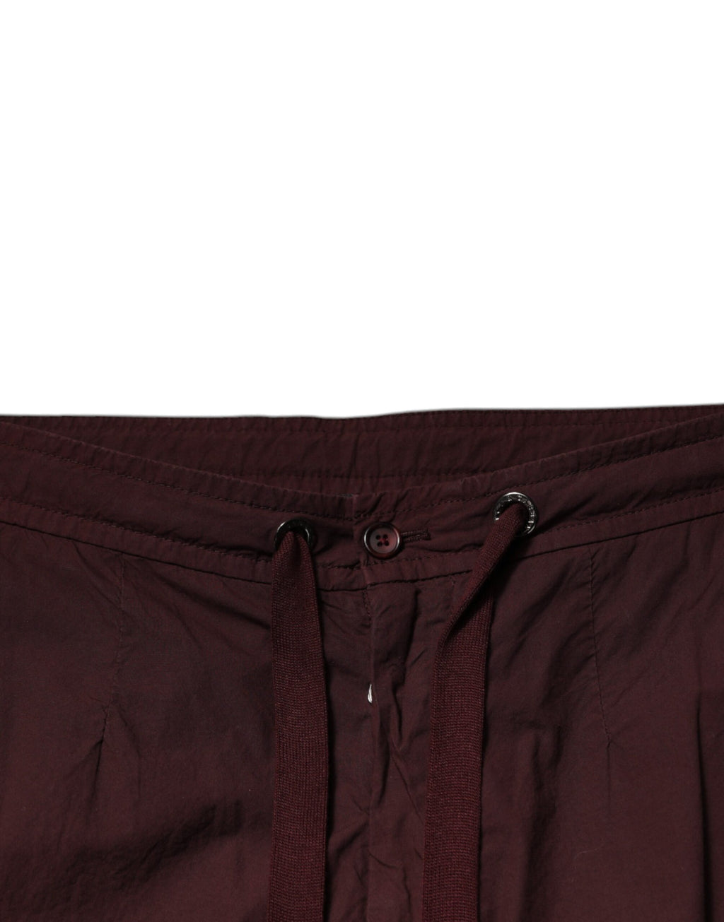 Dolce & Gabbana Bordeauxfarbene Baumwoll-Cargo-Jogger-Sweatpants-Hose