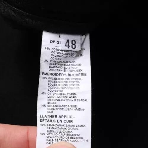 Dolce & Gabbana Schwarze DG Crown Logo Baumwoll-Skinny Denim Jeans