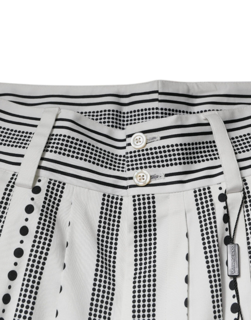 Dolce & Gabbana Weiße gerade formelle Anzughose