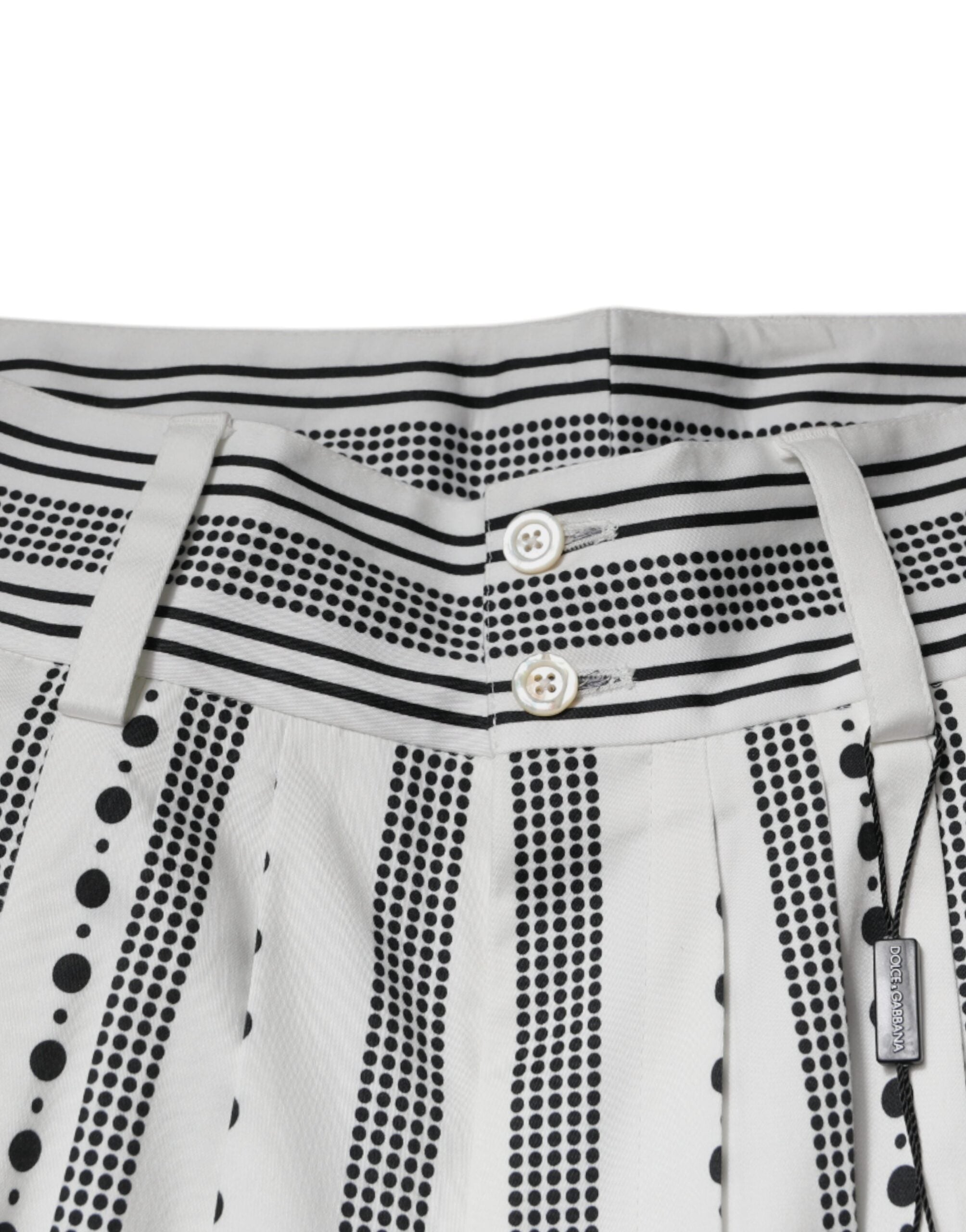 Dolce & Gabbana Weiße gerade formelle Anzughose