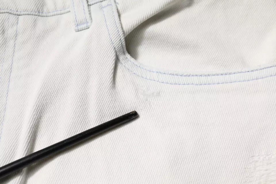 Dolce & Gabbana Weiße Skinny-Denim-Jeans aus Baumwolle