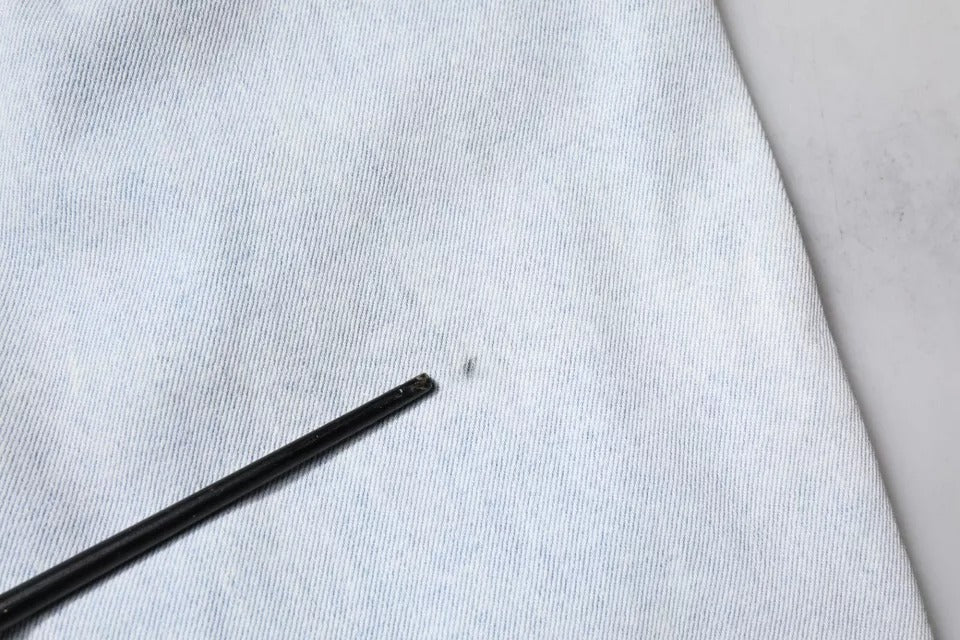 Dolce & Gabbana Hellblaue zerschlissene Skinny Denim Jeans aus Baumwolle