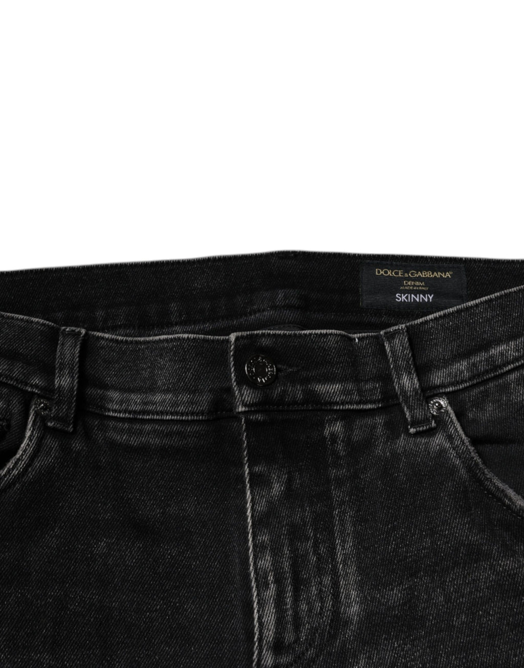 Dolce & Gabbana Schwarze Baumwoll-Stretch-Skinny-Denim-Jeans für Männer