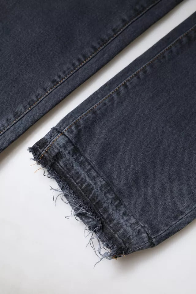 Dolce & Gabbana Dunkelgraue Skinny Denim Jeans aus Baumwolle