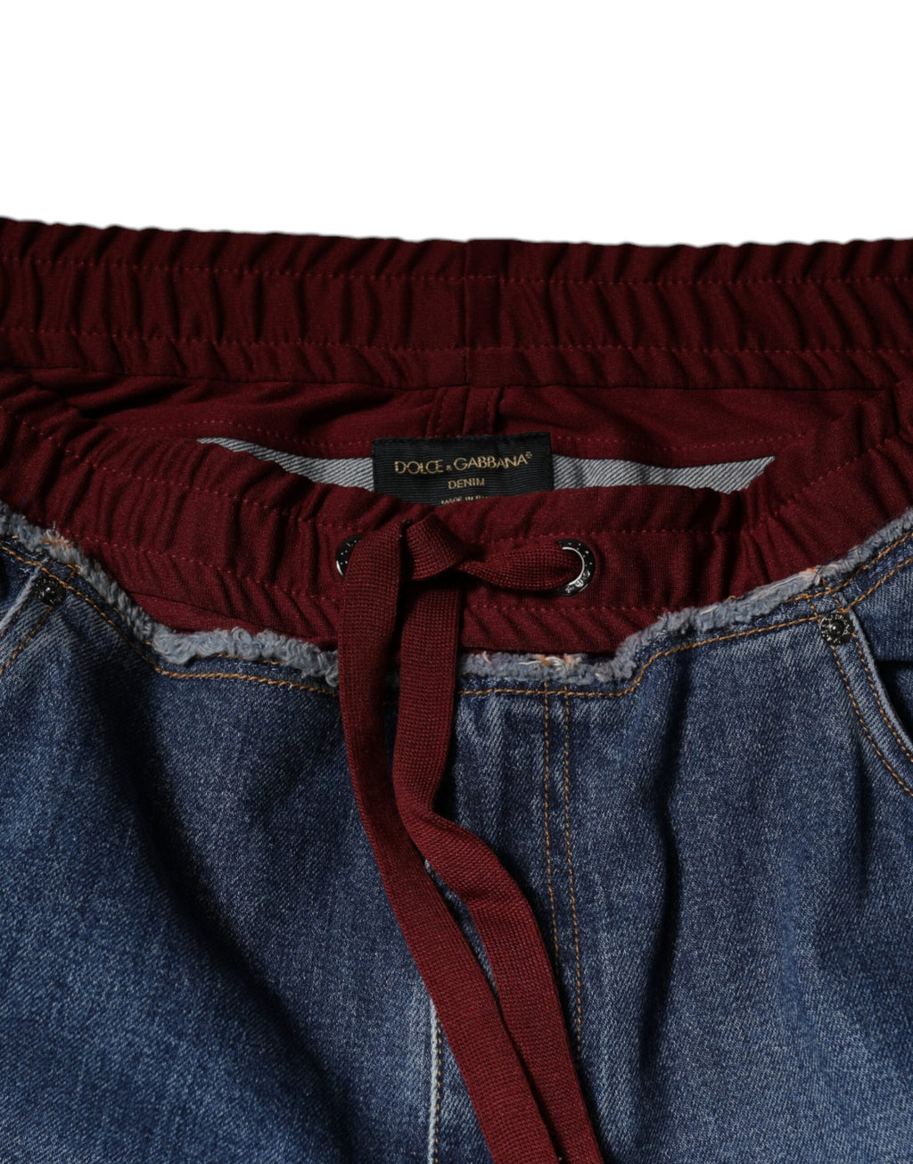 Dolce & Gabbana Blaue Cotton Stretch Straight Denim Jeans