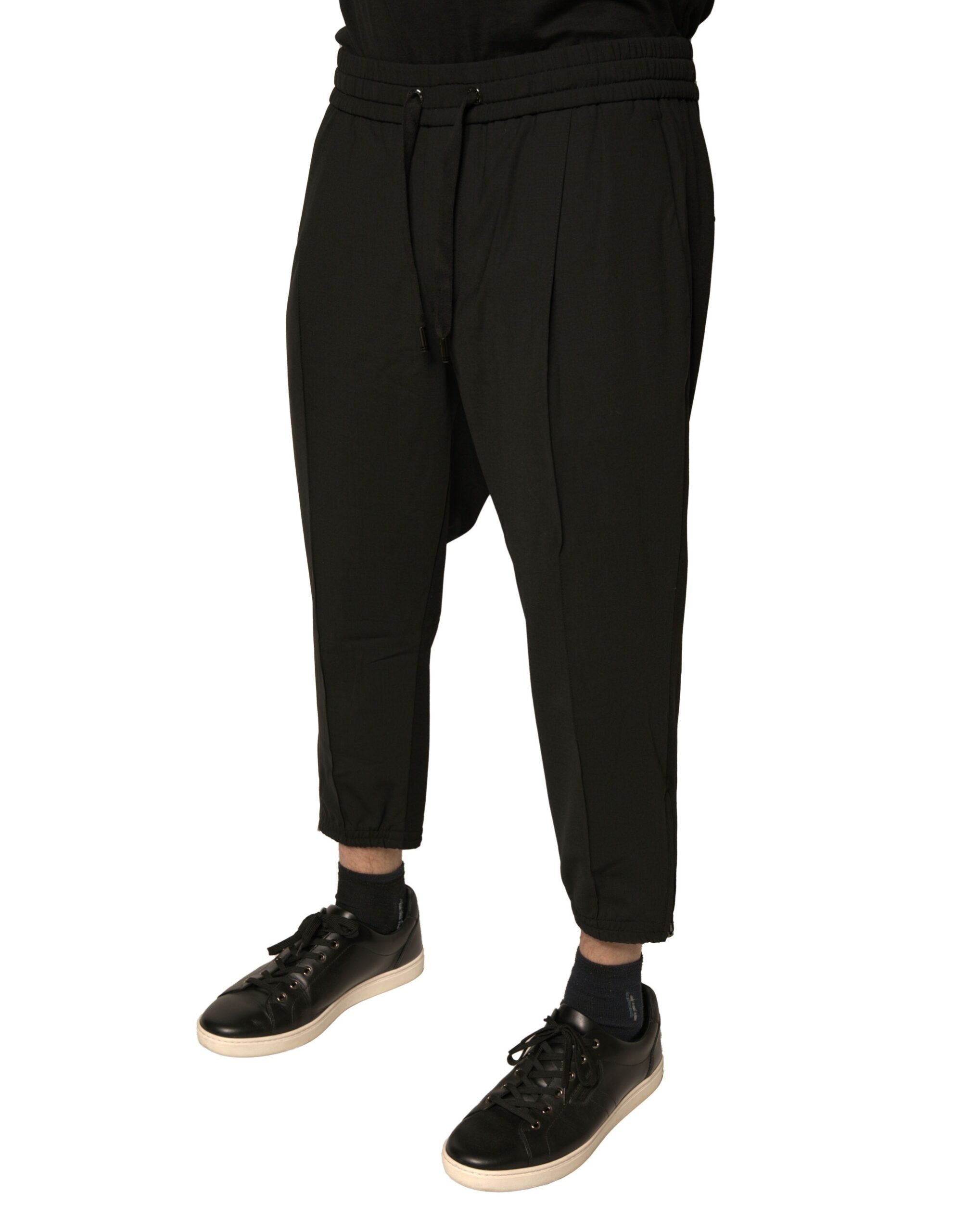 Dolce & Gabbana Schwarze Woll-Jogginghose Jogginghose