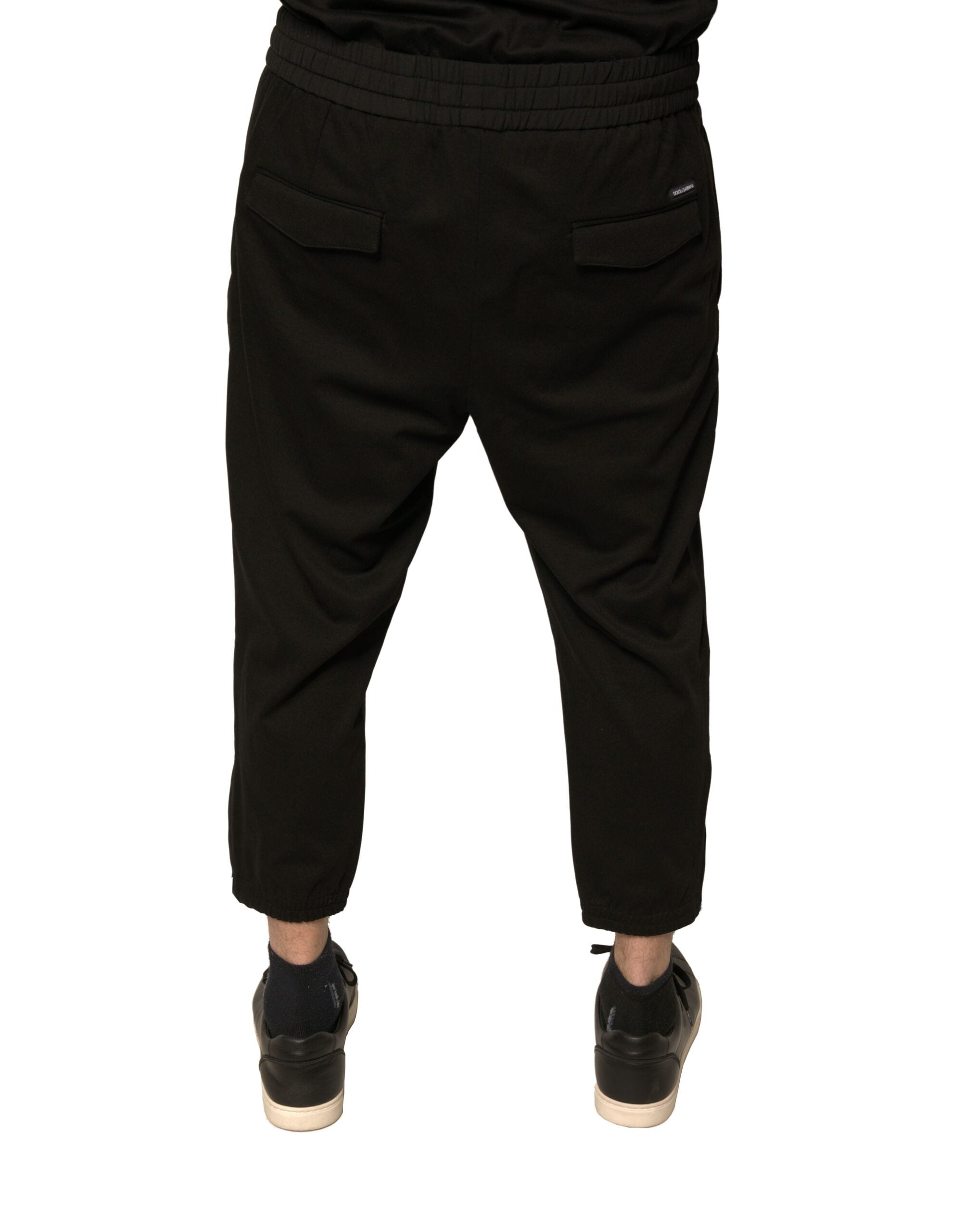 Dolce & Gabbana Schwarze Woll-Jogginghose Jogginghose