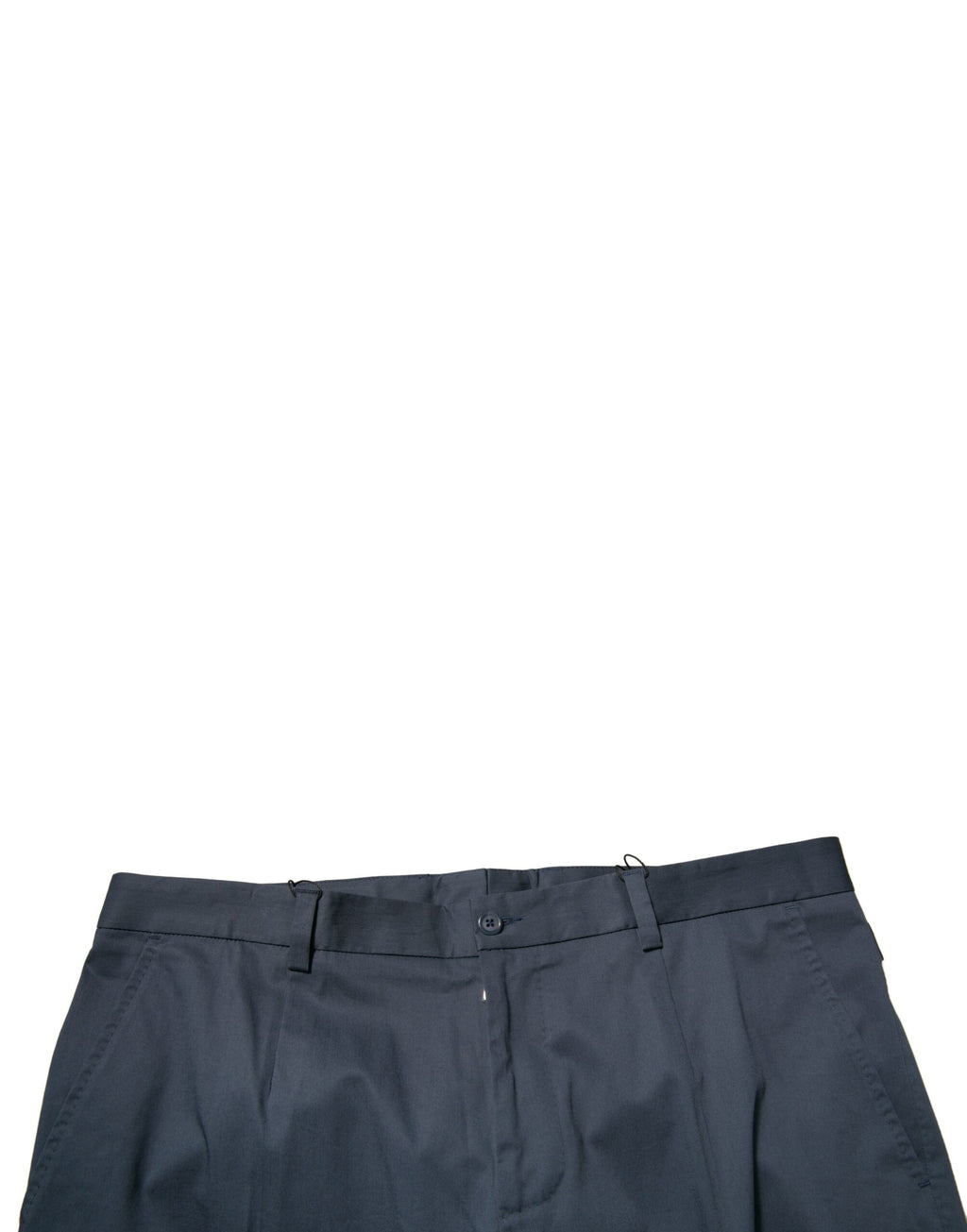 Dolce & Gabbana Dunkelblaue Cotton Stretch Skinny Herren Anzughose