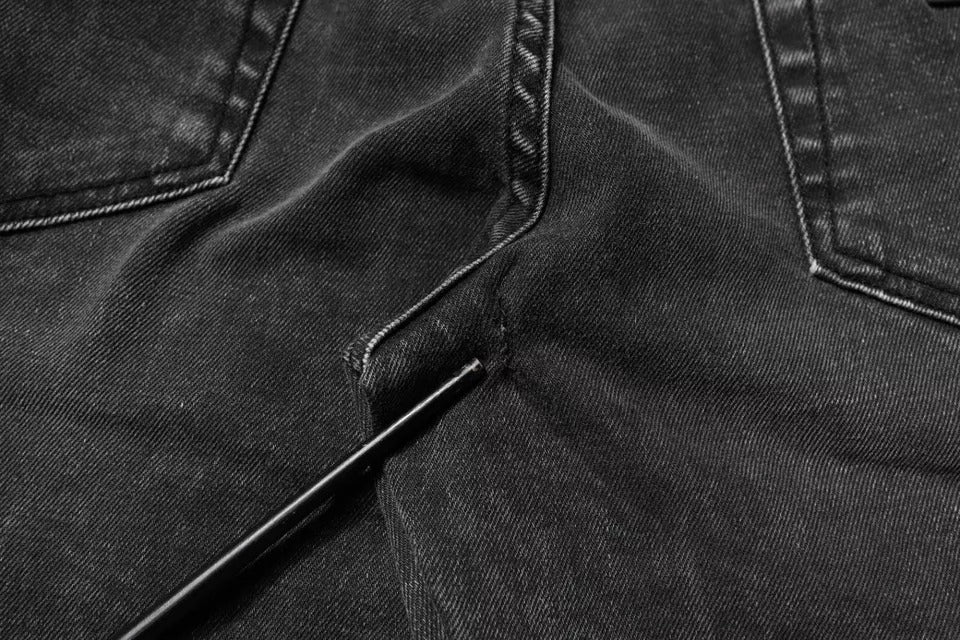 Dolce & Gabbana Schwarze Logo-Baumwoll-Stretch-Skinny-Denim-Hose