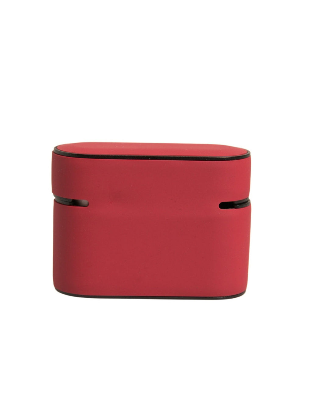 Dolce & Gabbana Rote PVC geprägte Logo Plaque Halter Airpods Fall