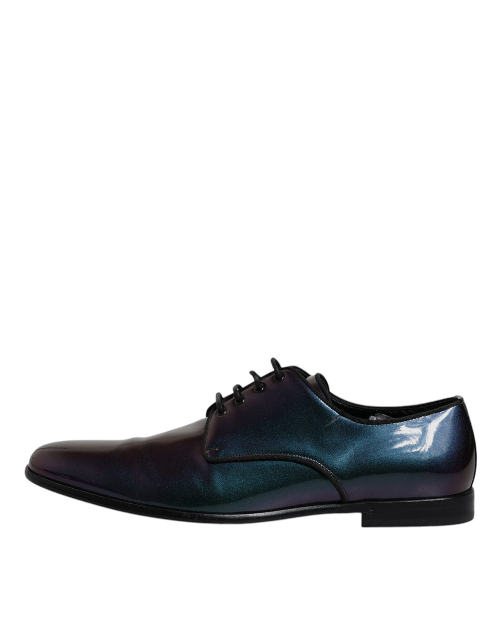 Dolce & Gabbana Multicolor Pfau Lackleder Derby Männer Kleid Schuhe