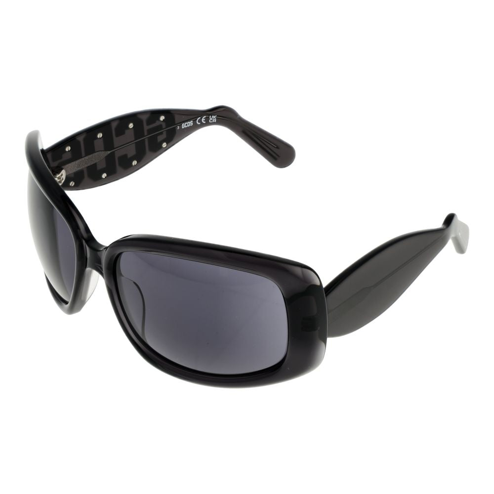 GCDS Schwarze Sonnenbrille aus Acetat