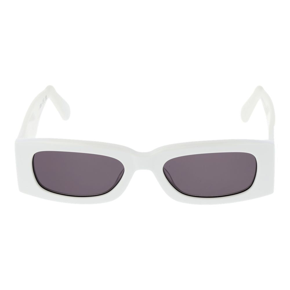 GCDS Weiße Sonnenbrille aus Kunststoff