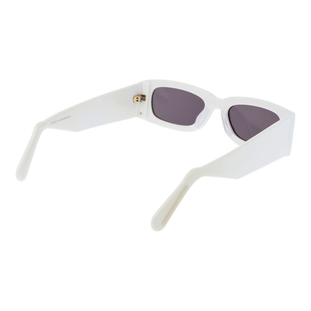 GCDS Weiße Sonnenbrille aus Kunststoff