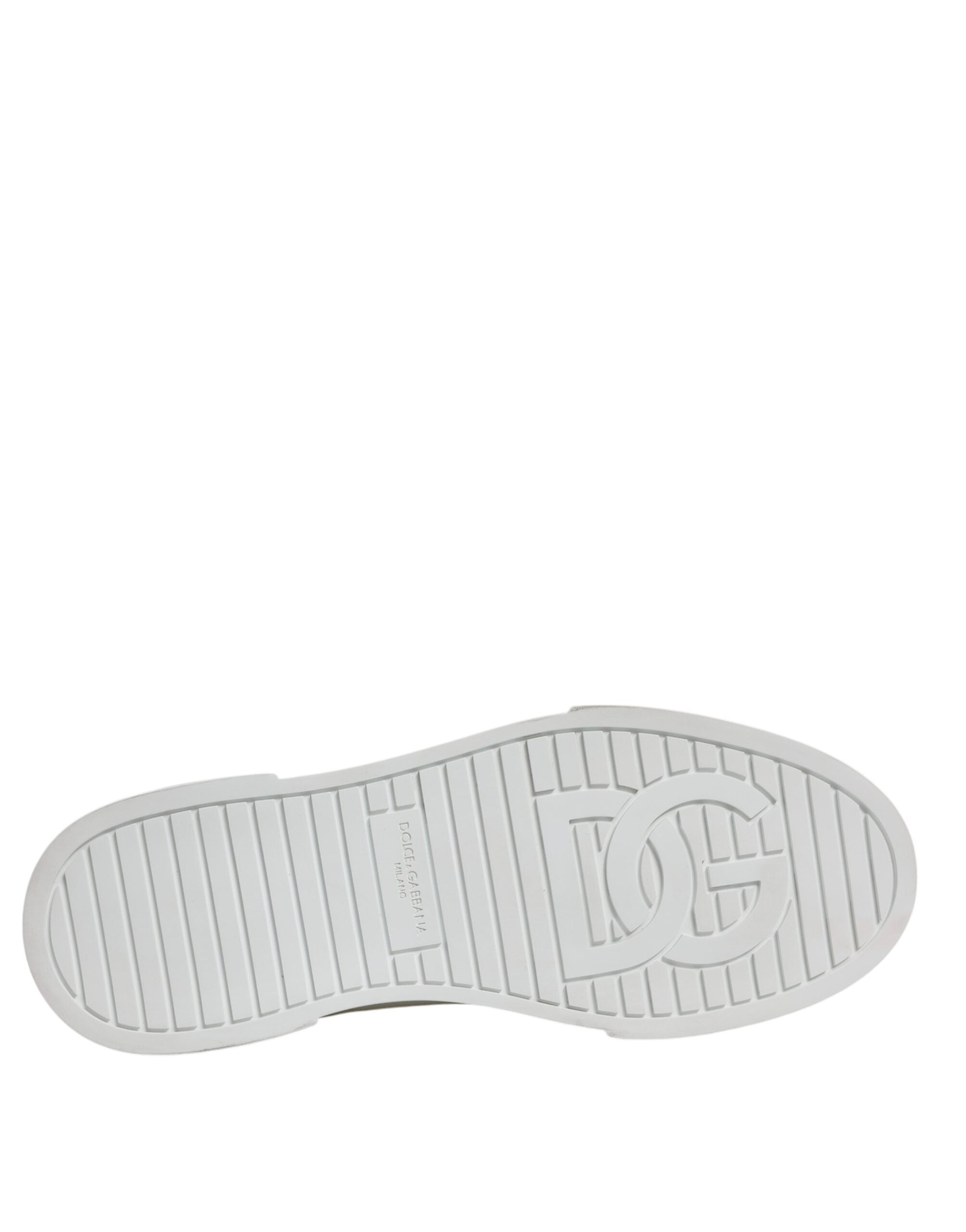 Dolce & Gabbana Weiß Schwarz Baumwolle High Top Turnschuhe Schuhe