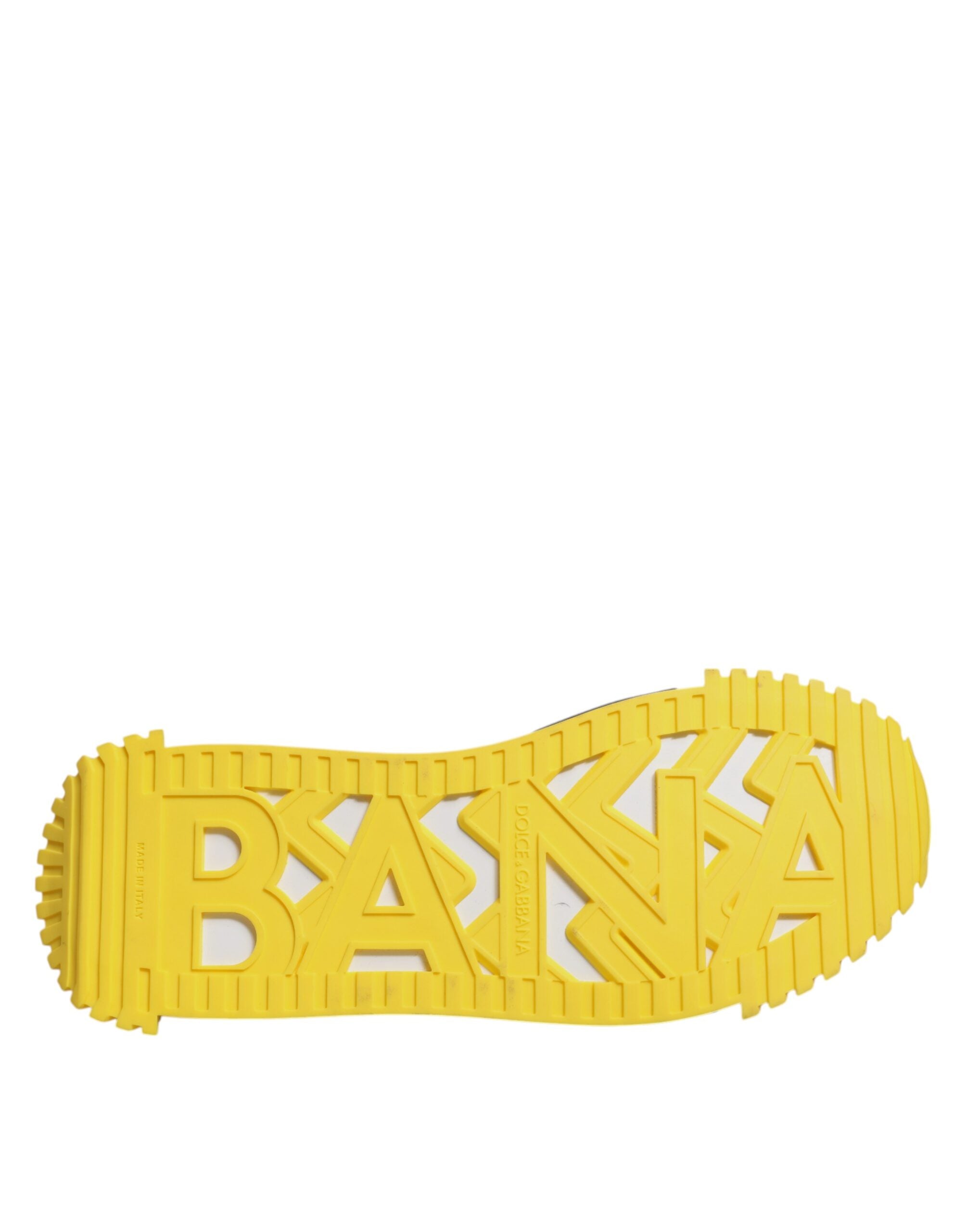 Dolce & Gabbana Schwarz Gelb Low Top NS1 Turnschuhe Schuhe