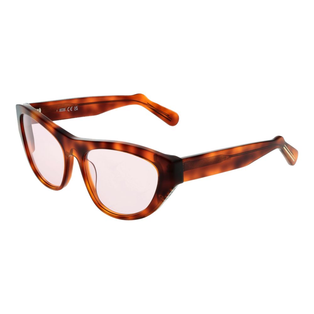GCDS Braune Sonnenbrille aus Kunststoff