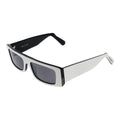 GCDS Weiße Kunststoff-Sonnenbrille