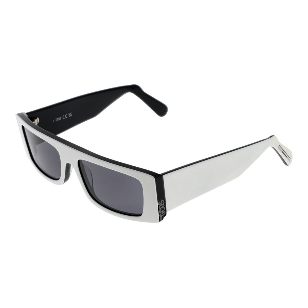 GCDS Weiße Kunststoff-Sonnenbrille