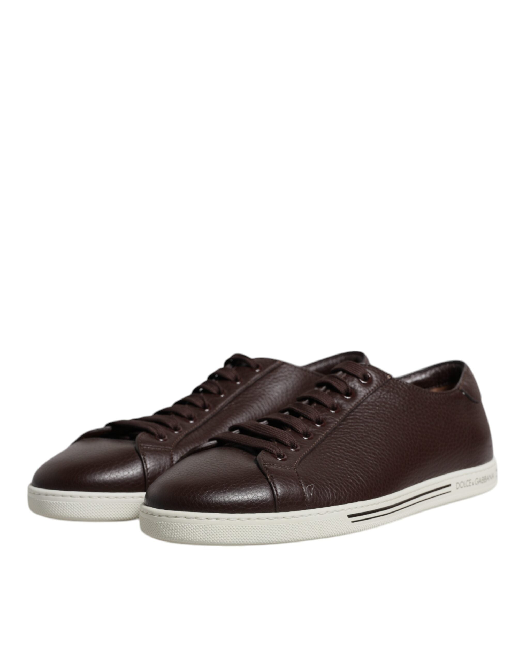 Dolce & Gabbana Braun Low Top Männer Saint Tropez Turnschuhe Schuhe
